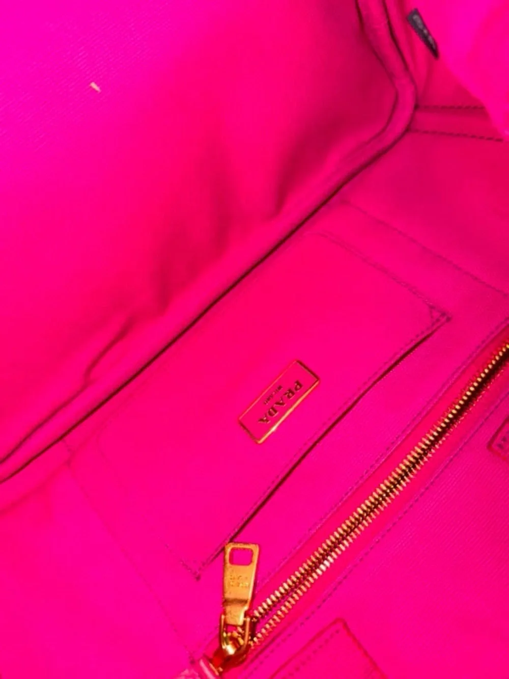 Prada Canapa Logo Shopping Tote
